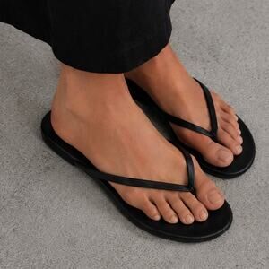 Solei Sea Marine Classic Indie Flip Flop Sandals Womens US10 Vegan Leather